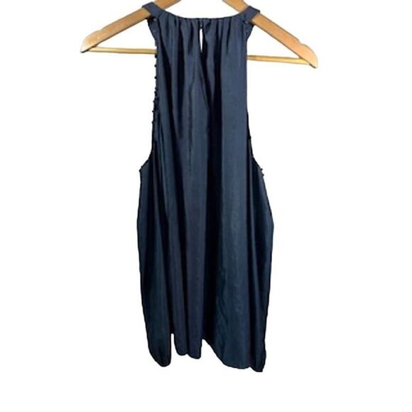 RAMY BROOK Women's Alana Beaded Cold-Shoulder Long Sleeve Blouse Blue Medium - Picture 6 of 11